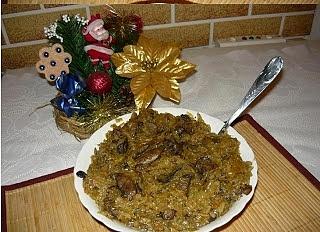 Wigilijna kapusta z pieczarkami