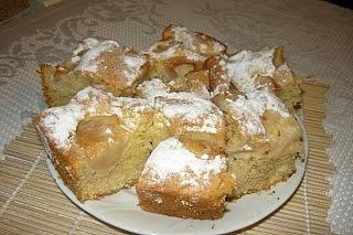 Ciasto ucierane z jabłkami