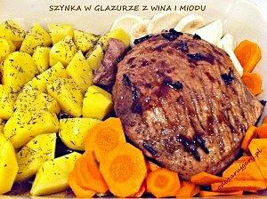 Szynka w glazurze z wina i miodu z nutą balsamico