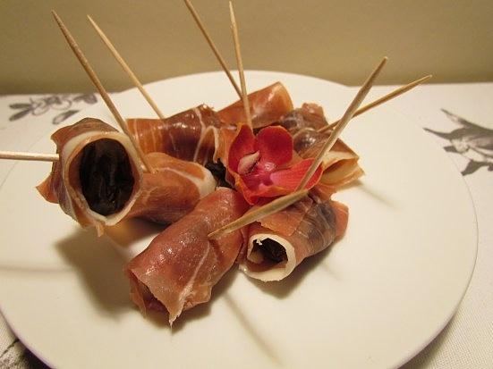 Roladki ze śliwką i prosciutto