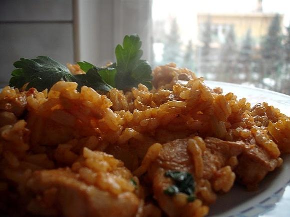 Ryż curry z natką pietruszki