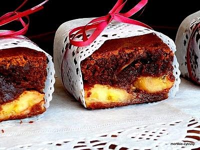Brownie z karmelizowanymi bananami jak poprawić nastrój