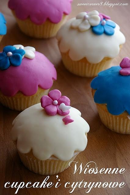 Wiosenne cupcake'i cytrynowe