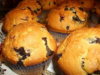 Muffiny z jagodami