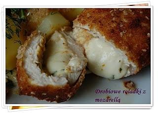 Drobiowe roladki z mozzarellą