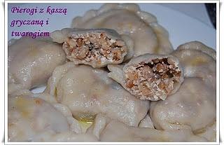 Pierogi z kaszą gryczaną i twarogiem