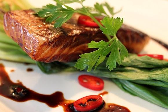 Łosoś teriyaki