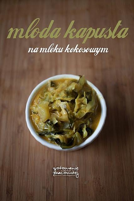 Młoda kapusta na mleku kokosowym