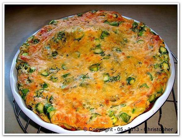 Clafoutis ze szparagami