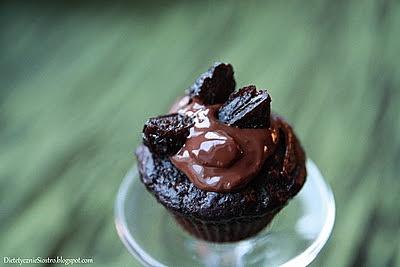 Cupcakes bez mąki z polewą