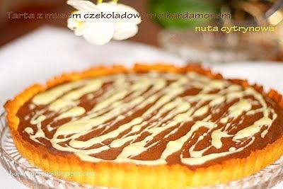 Tarta z musem czekoladowym kardamonem i nutą cytrynową