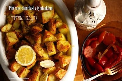 Pieczone ziemniaki z tymiankiem, oliwą i cytryną