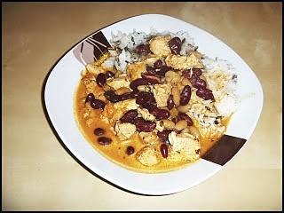 Kurczak Tijuana z miętą i limonką, fasolą i imbirem