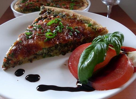 Quiche ze szpinakiem