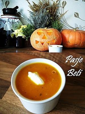 Zupa dyniowo-pomarańczowa z imbirem