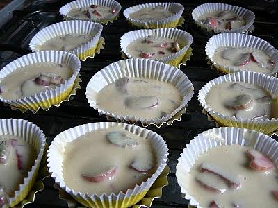 Muffiny z rabarbarem