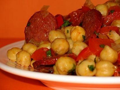 Ciecierzyca z chorizo