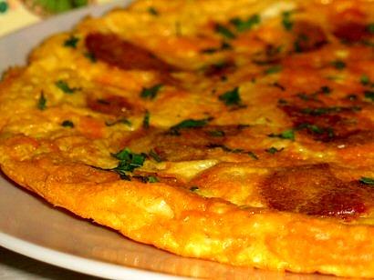 Tortilla z chorizo