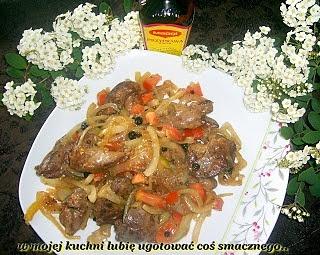 Wątróbka kurczaka w przyprawach ziarnistych z nutą maggi