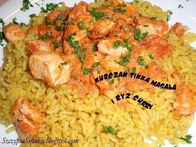 Kurczak tikka masala z ryżem curry