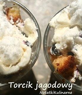 Weekendowa cukiernia 7 - torcik jogurtowy z jagodami