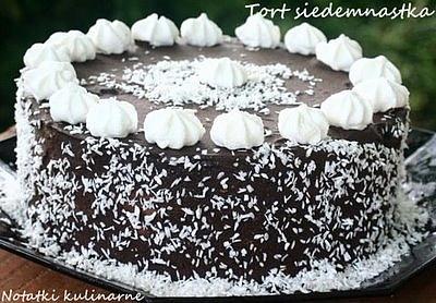 Tort siedemnastka z 17 jajek na 17 urodziny agaty