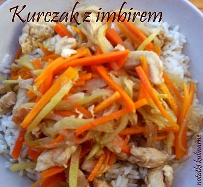 Chiny kurczak z imbirem