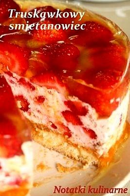 Weekendowa cukiernia: Truskawkowy śmietanowiec