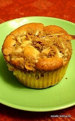 Rabarbarowe muffinki bajaderki