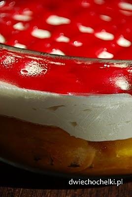 Brzoskwiniowo-malinowy trifle