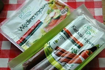 Hot dogi i sojowe wędliny