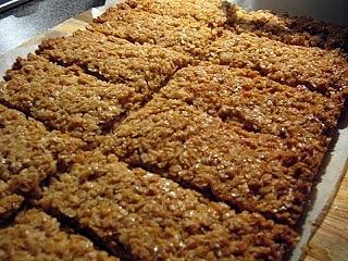 Owsiane miodowe batony flapjacks zdrowe i pożywne