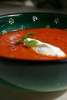Pomidorowa zupa krem z suszonymi pomidorami