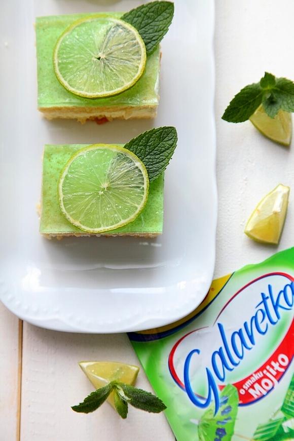 Ciasto mojito z limonkowym kremem i biszkoptem