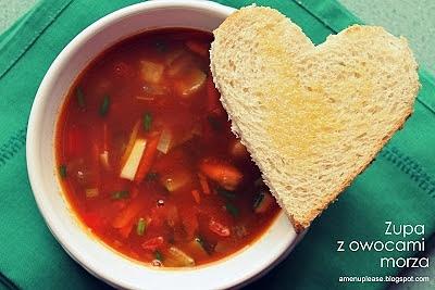 Zupa z owocami morza