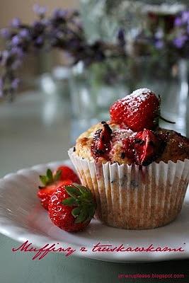 Muffiny z truskawkami