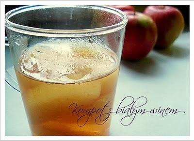 Kompot z białym winem