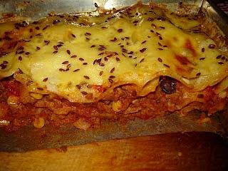 Lasagne meksykańska z mięsem mielonym i warzywami