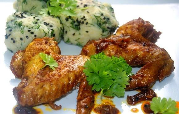 Skrzydełka curry na skróty