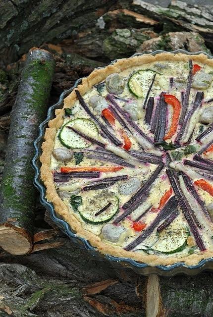 Tarta z botwiną i bobem