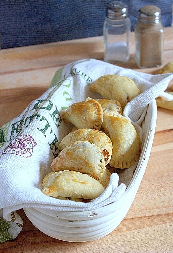 Kruche pierogi z grzybami
