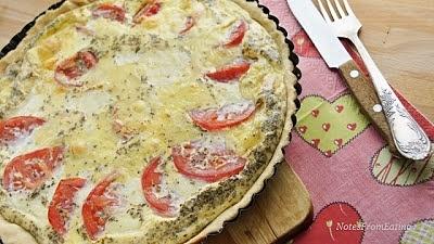 Tarta ze świeżymi pomidorami i mozzarellą