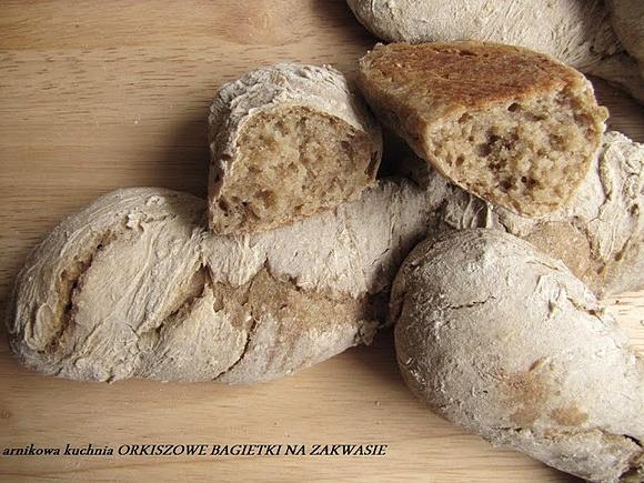 Bagietki orkiszowe na zakwasie