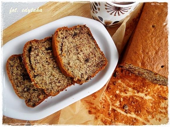 Ciasto bananowe z czekoladą