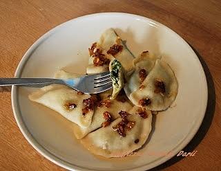 Pierogi ze szpinakiem i bryndzą