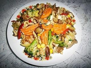 Pieczone udka z kurczaka z warzywami i curry