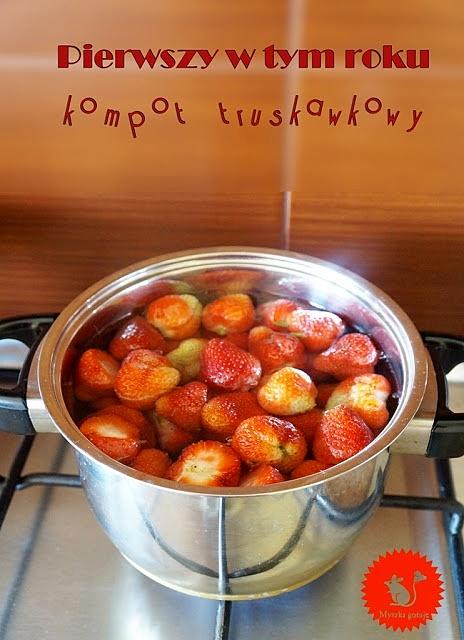 Pierwszy kompot truskawkowy w tym roku