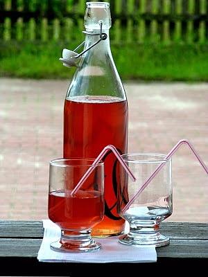 Kompot truskawkowo-rabarbarowy