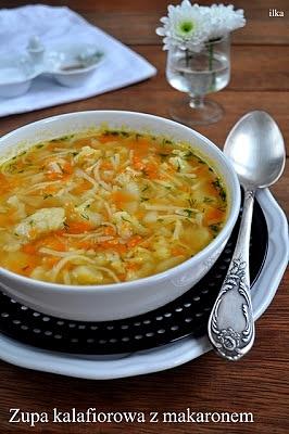 Zupa kalafiorowa z makaronem