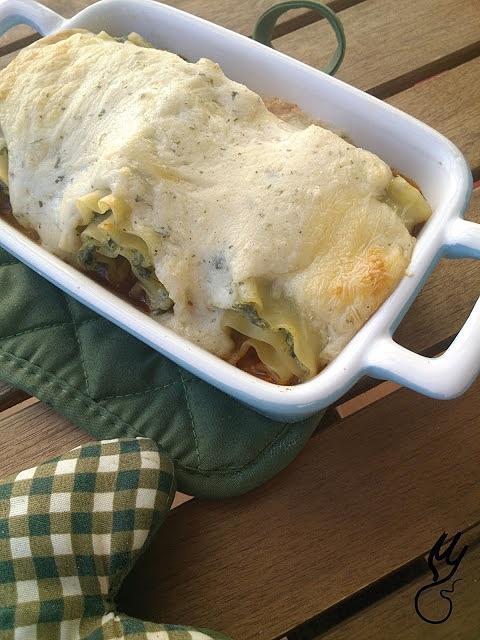 Lasagne riccia z ricottą i szpinakiem
